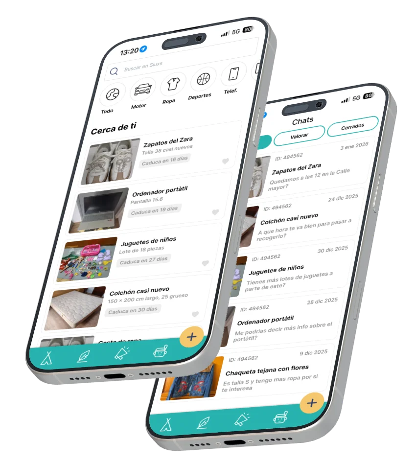 App Siuxs de Grupo Globalia en un móvil
